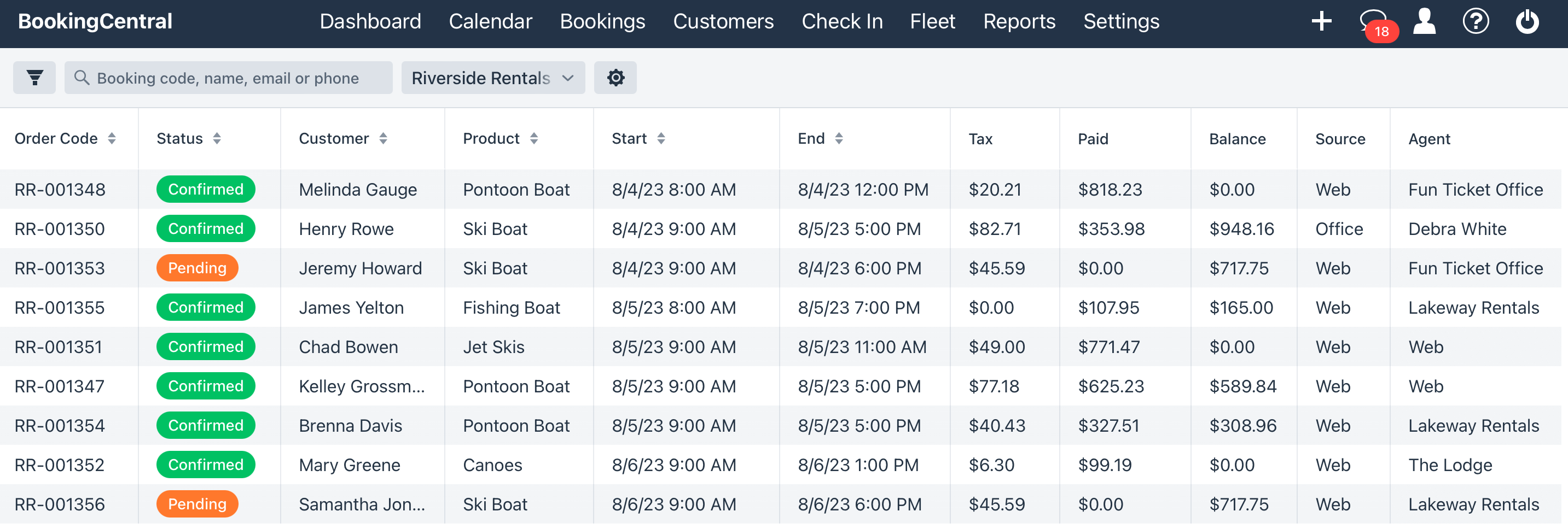 Bookings Tab with Reseller.png